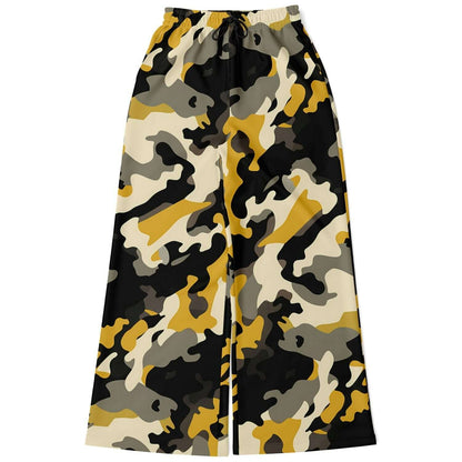 Camo Wide Leg Pants For Women | Military Brown & Black