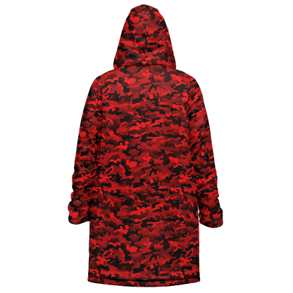 Army Red Camo Cloak With a Zipper | Ribooa