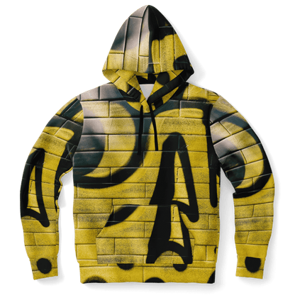 Streetwear Hoodie | Yellow & Black Skull Brick Wall