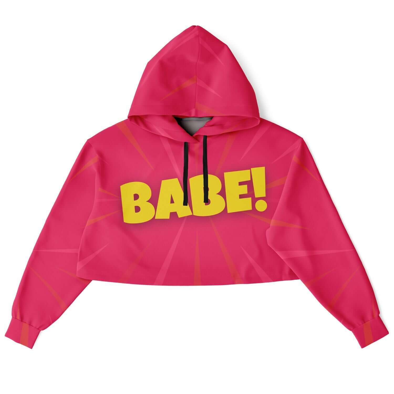 Red BABE! Cropped Hoodie