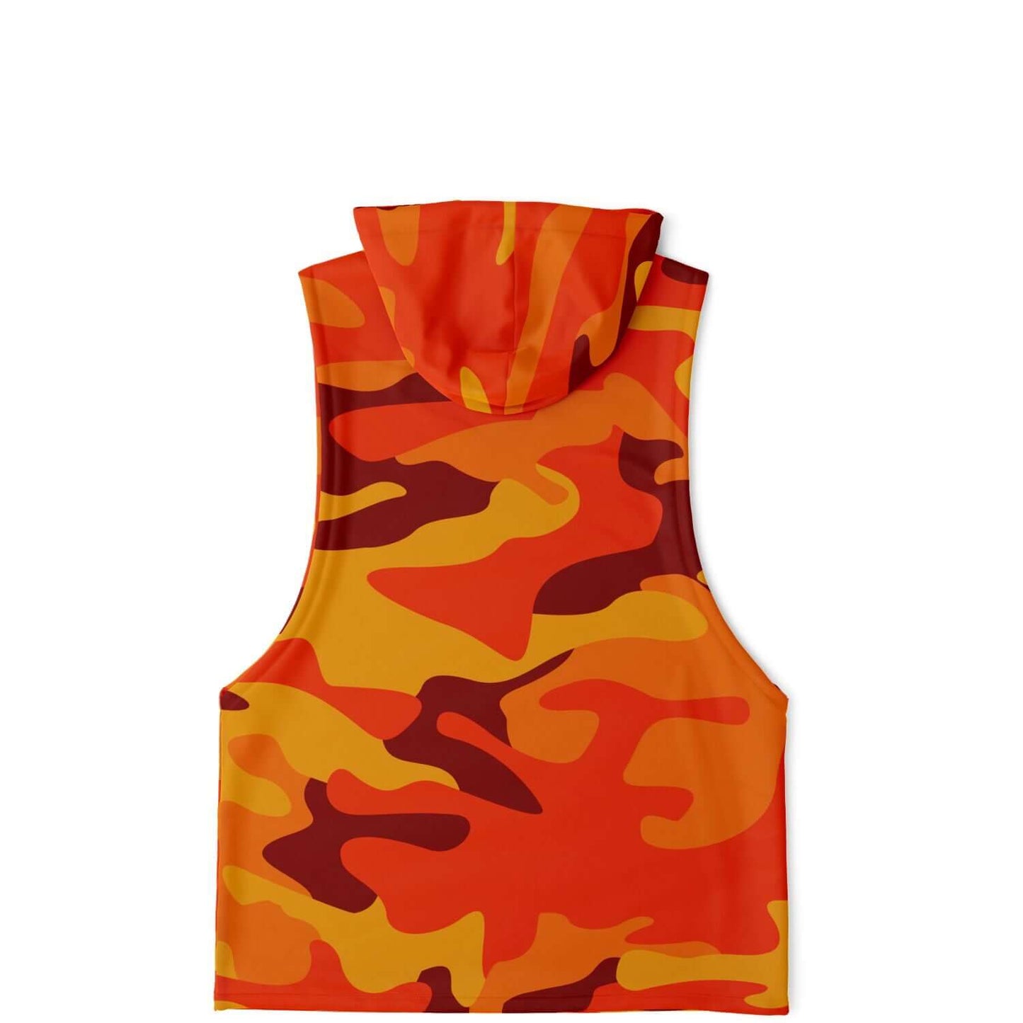 California Orange & Red Berry Camo Sleeveless Hoodie