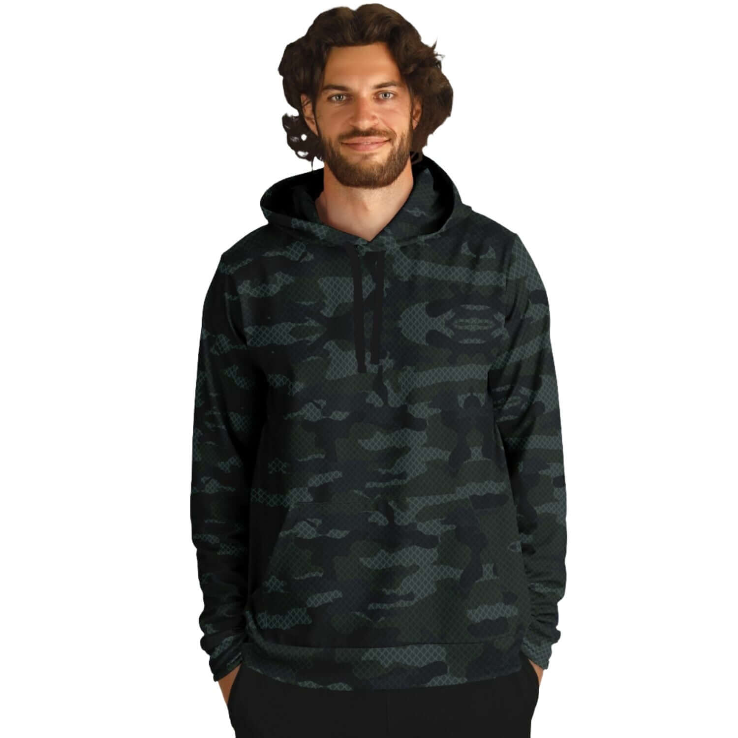 Military Dark Green Camo Hoodie