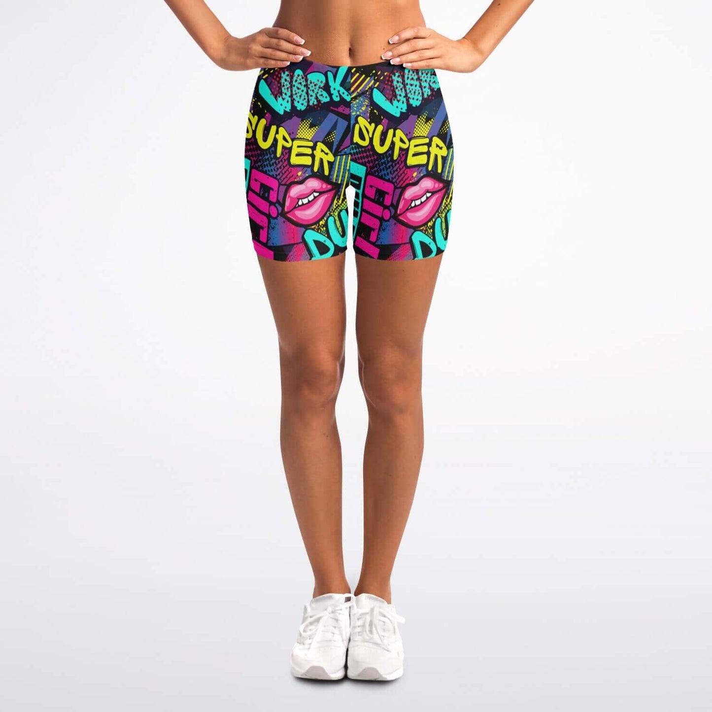 Short Leggings | Hot Lips Pop Art