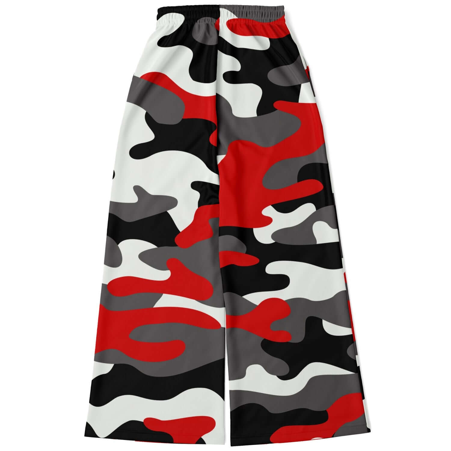 Camo Wide Leg Pants For Women | Milano Red Black & White