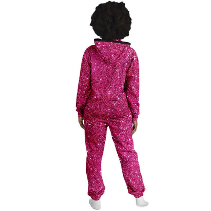 Rave Jumpsuit for Men & Women | Glitter Pink Onesie