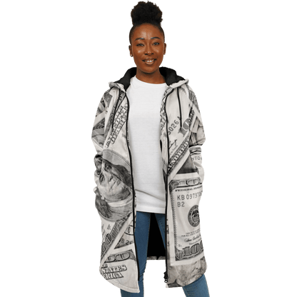 Green Dollars Zipper Cloak $$$ Unisex HD