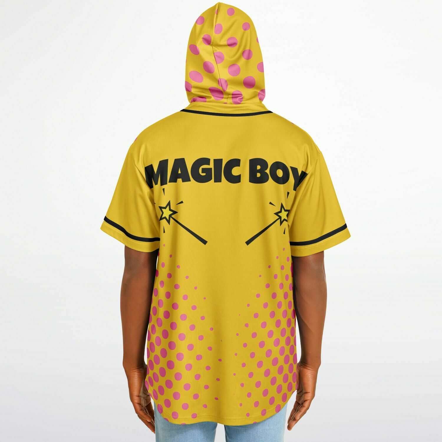 Hooded Baseball Jersey | HD Print - Ribooa