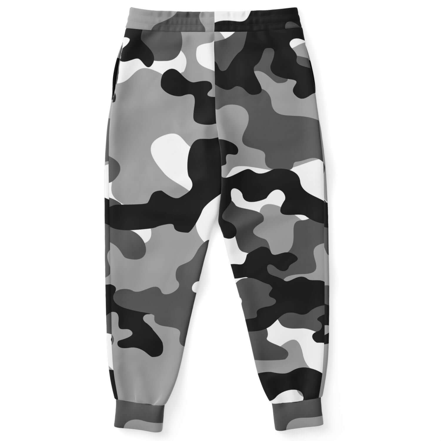 Camo Track Pants | Gray Black & White