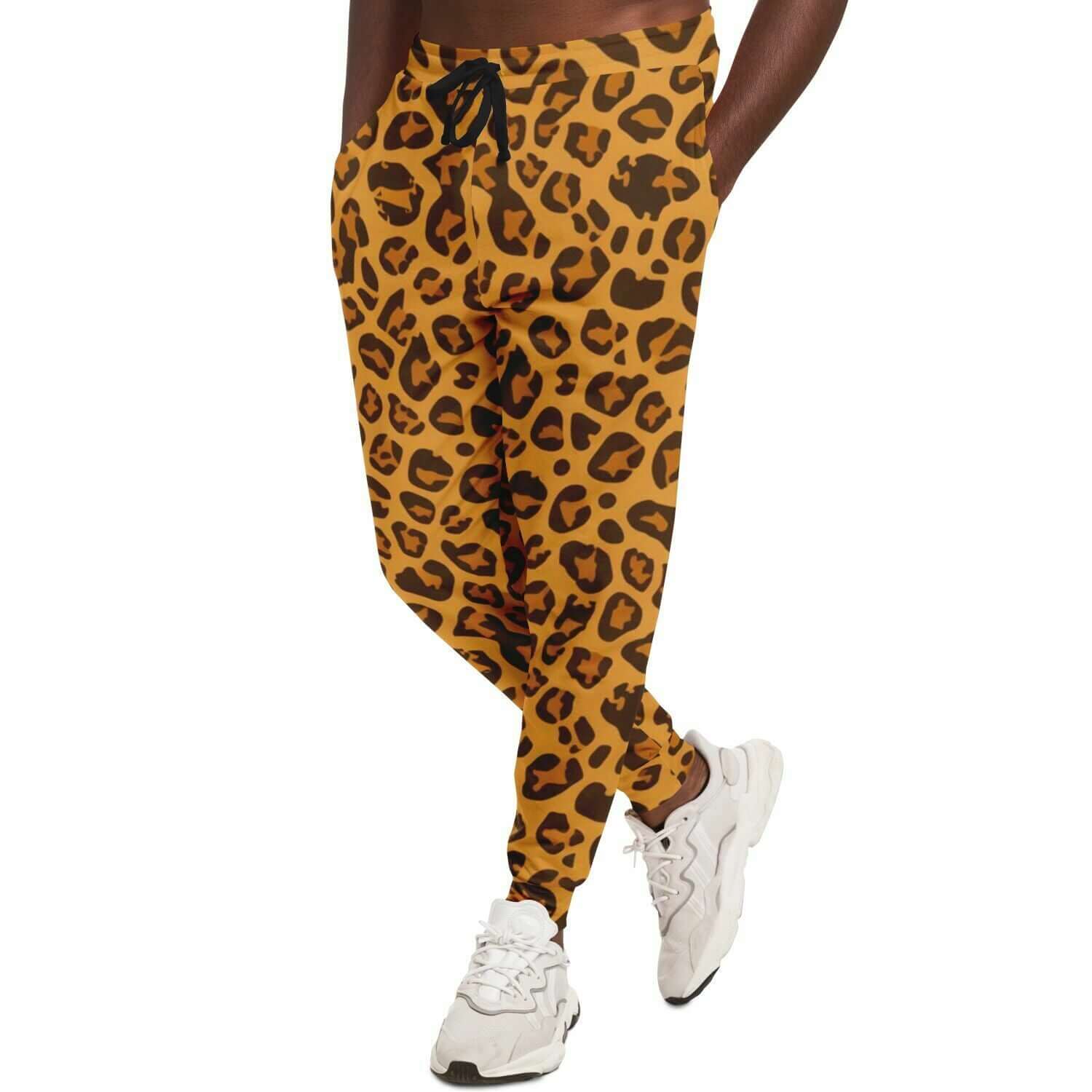 Leopard Pants For Men | Yellow Orange HD Print