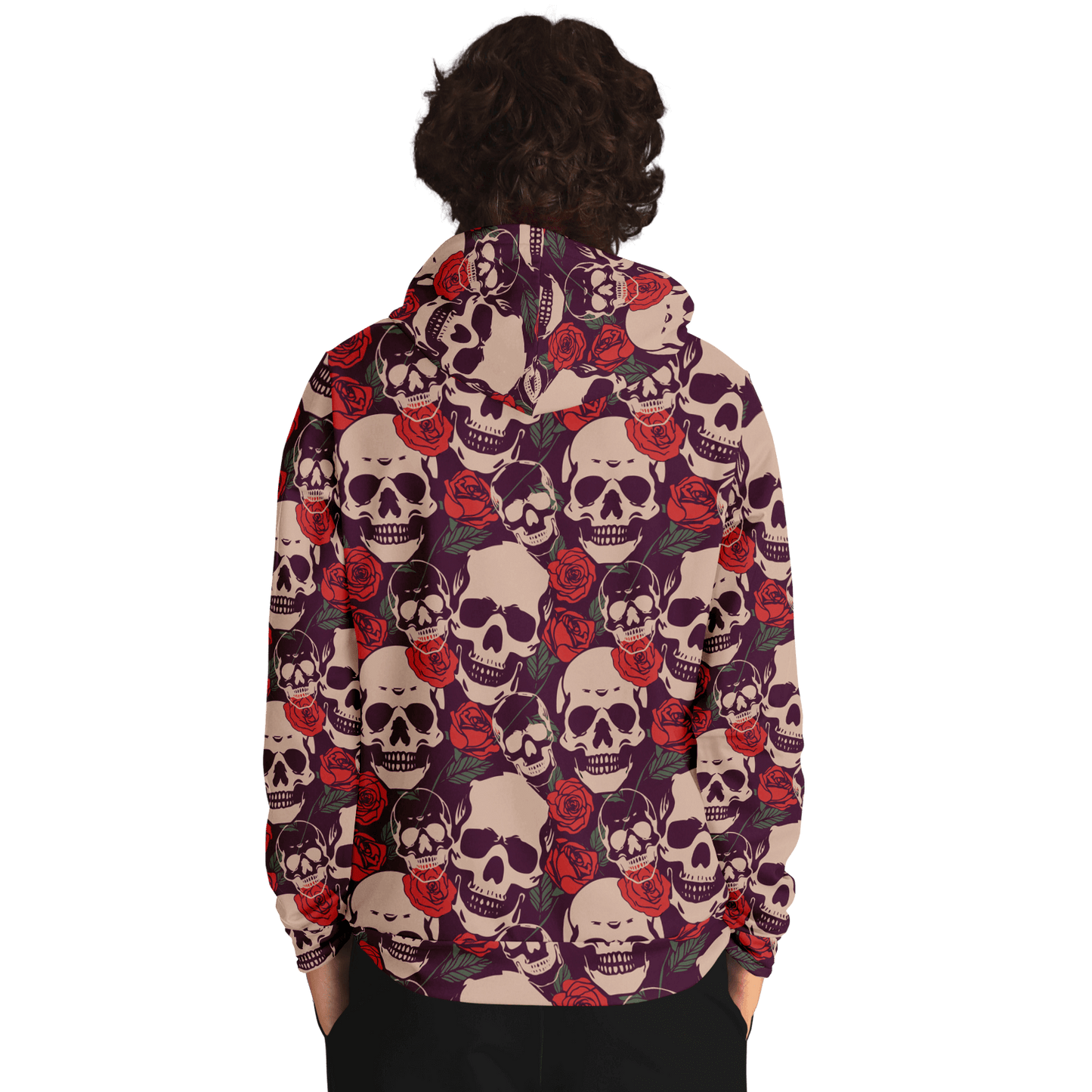 Skulls & Roses Hoodie | Red Unisex