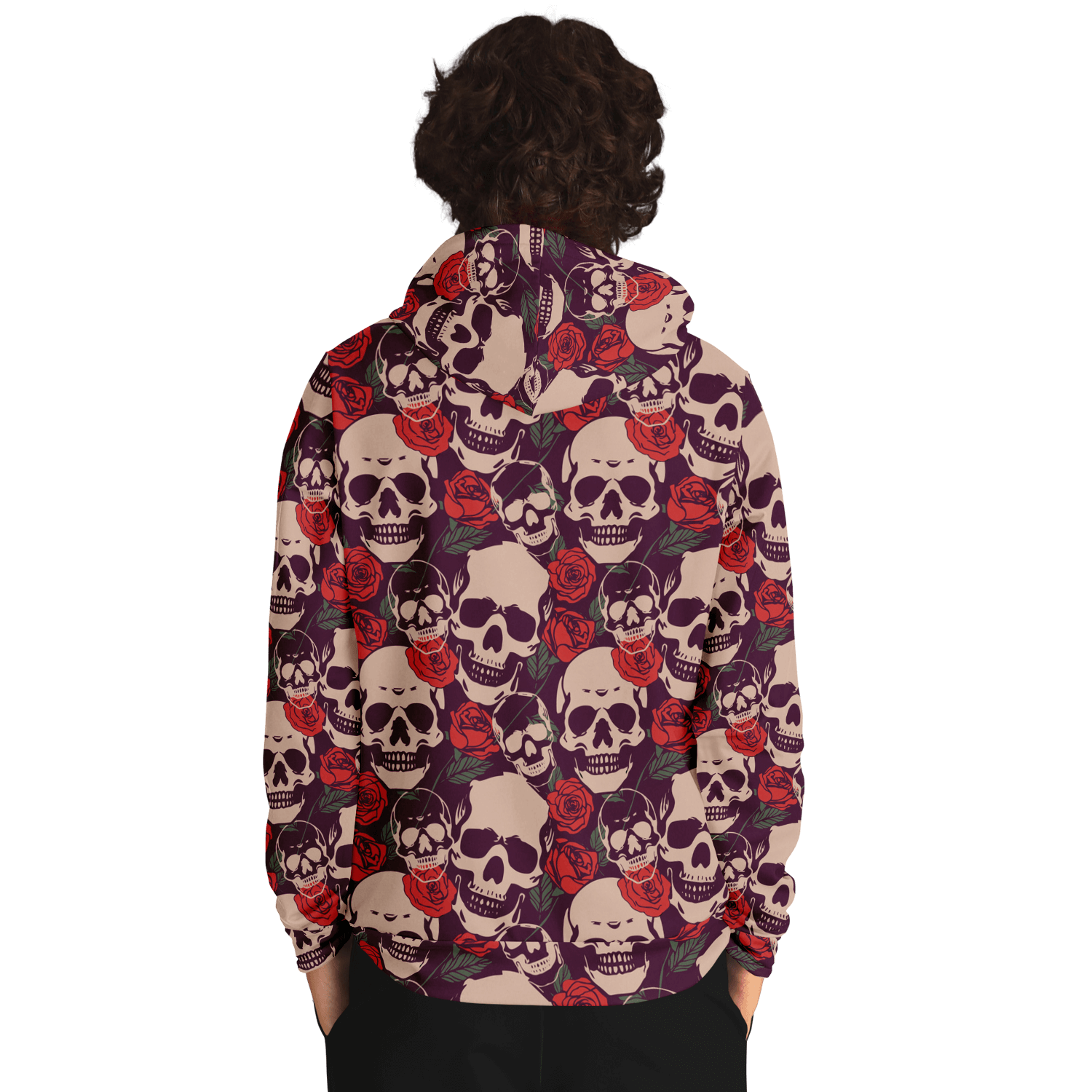 Skulls & Roses Hoodie | Red Unisex