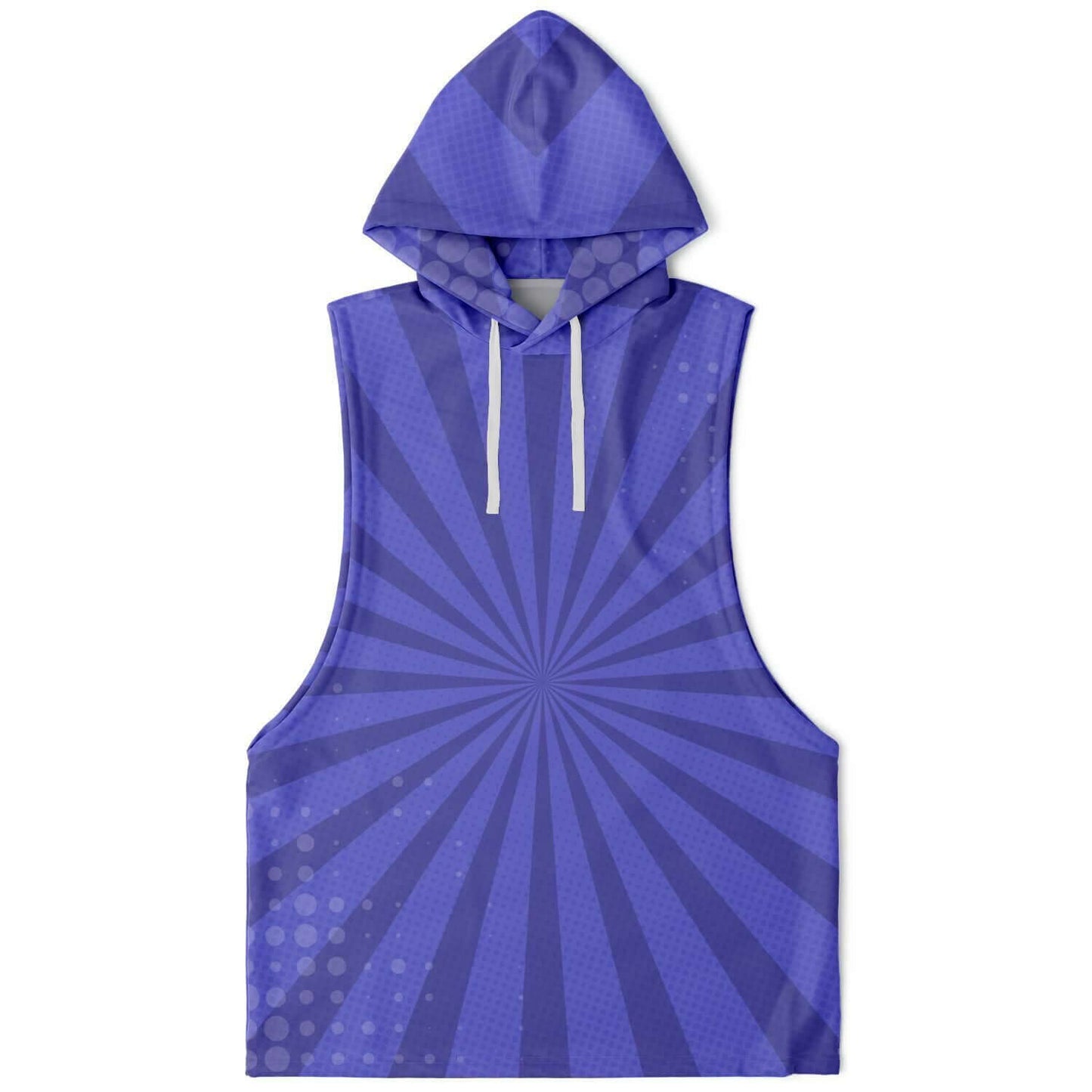 Purple Blue Sleeveless Hoodie For Men | Noah