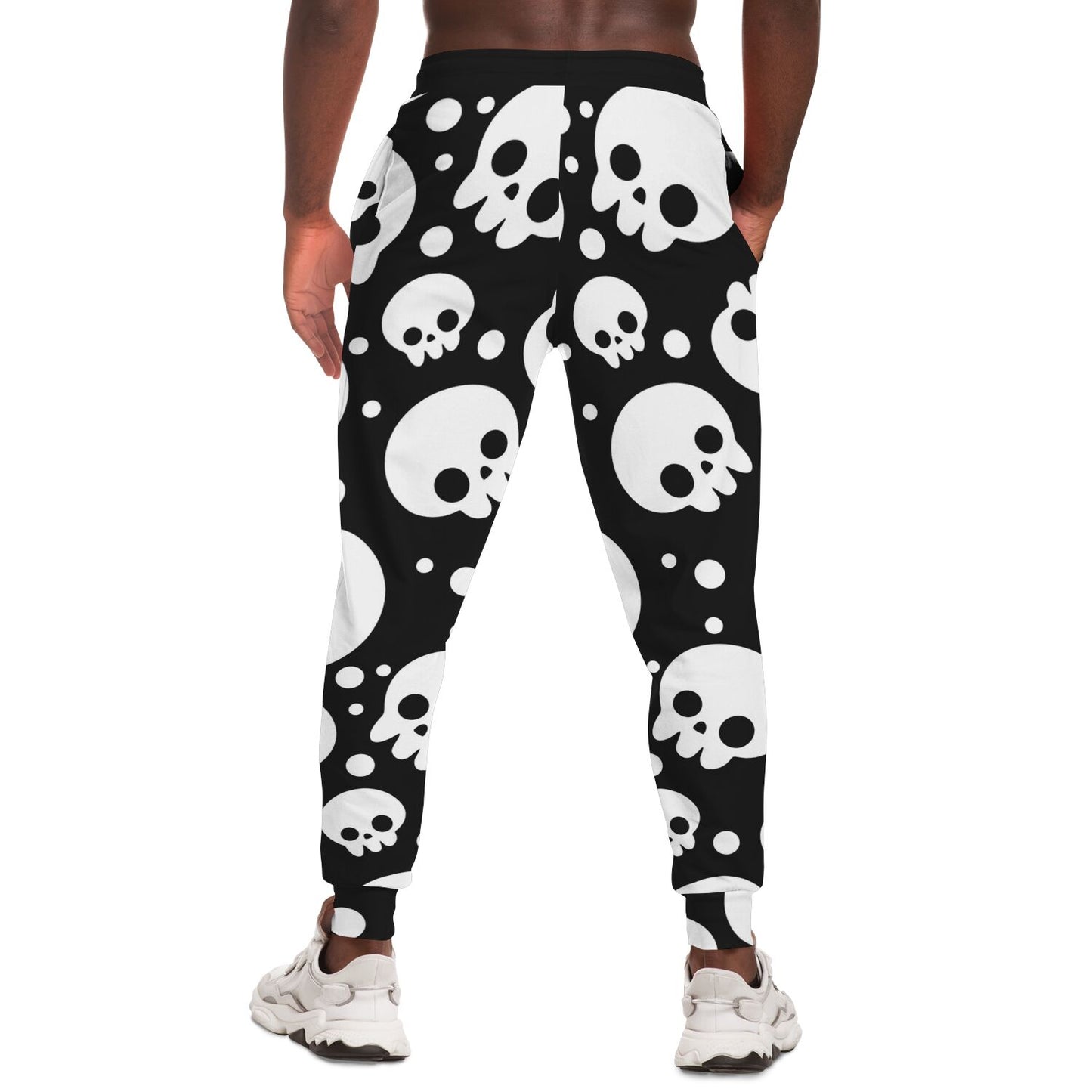 Black & White Skulls Track Pants | Unisex