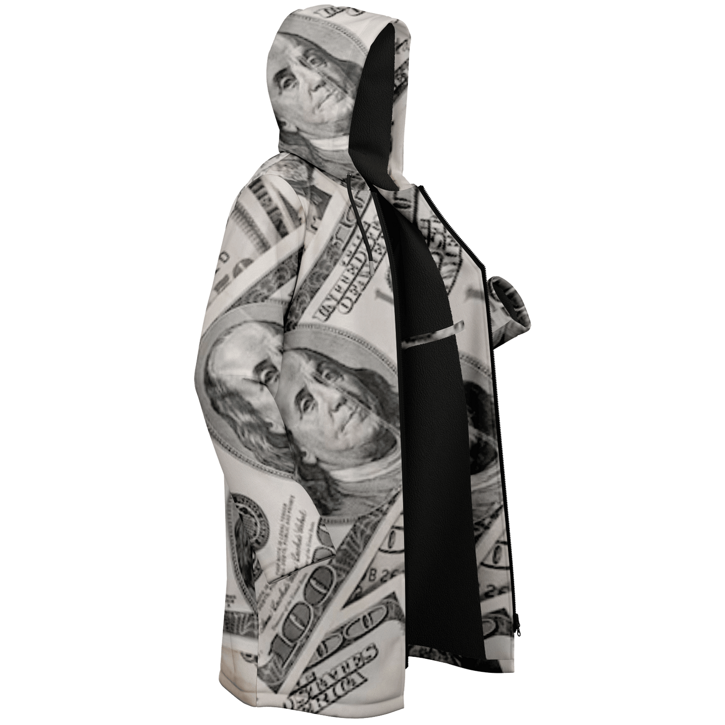 Green Dollars Zipper Cloak $$$ Unisex HD