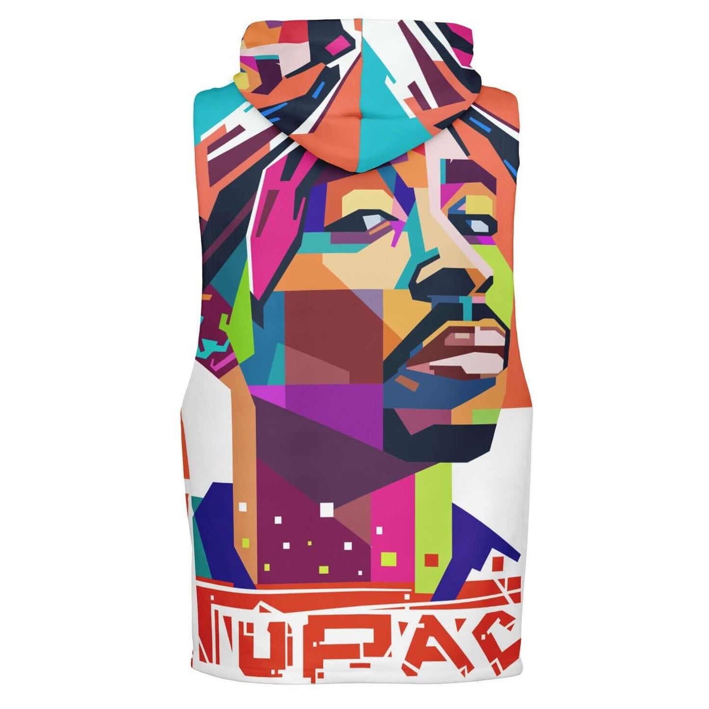 Sleeveless Hoodie For Men | Tupac Shakur Artwork