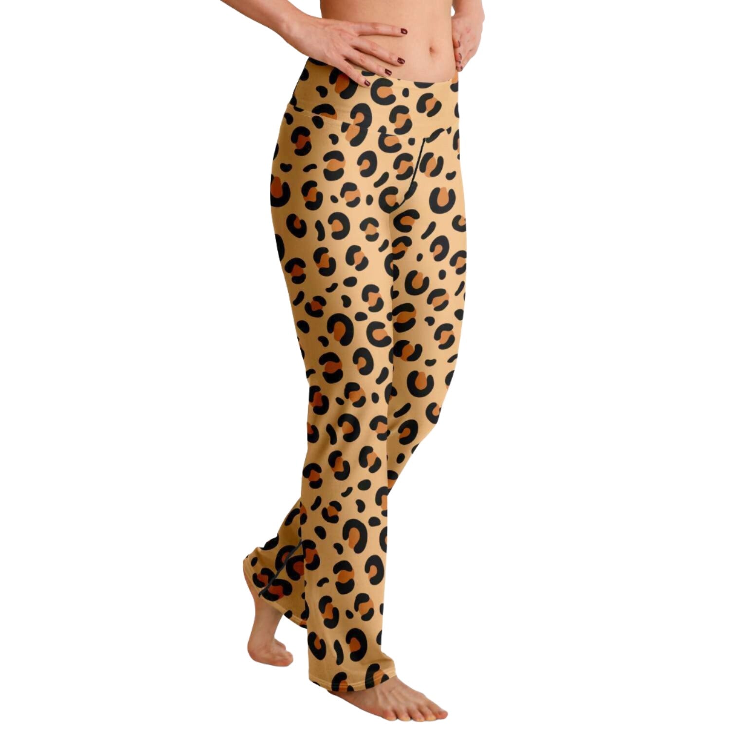 Leopard Flare Leggings | HD Print