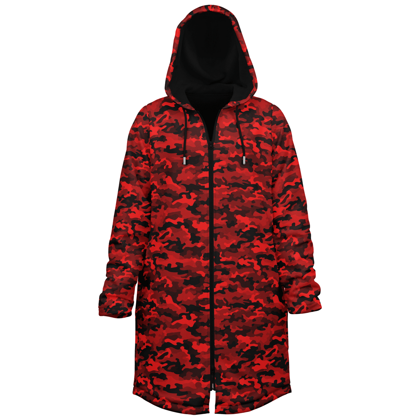 Army Red Camo Cloak With a Zipper | Ribooa