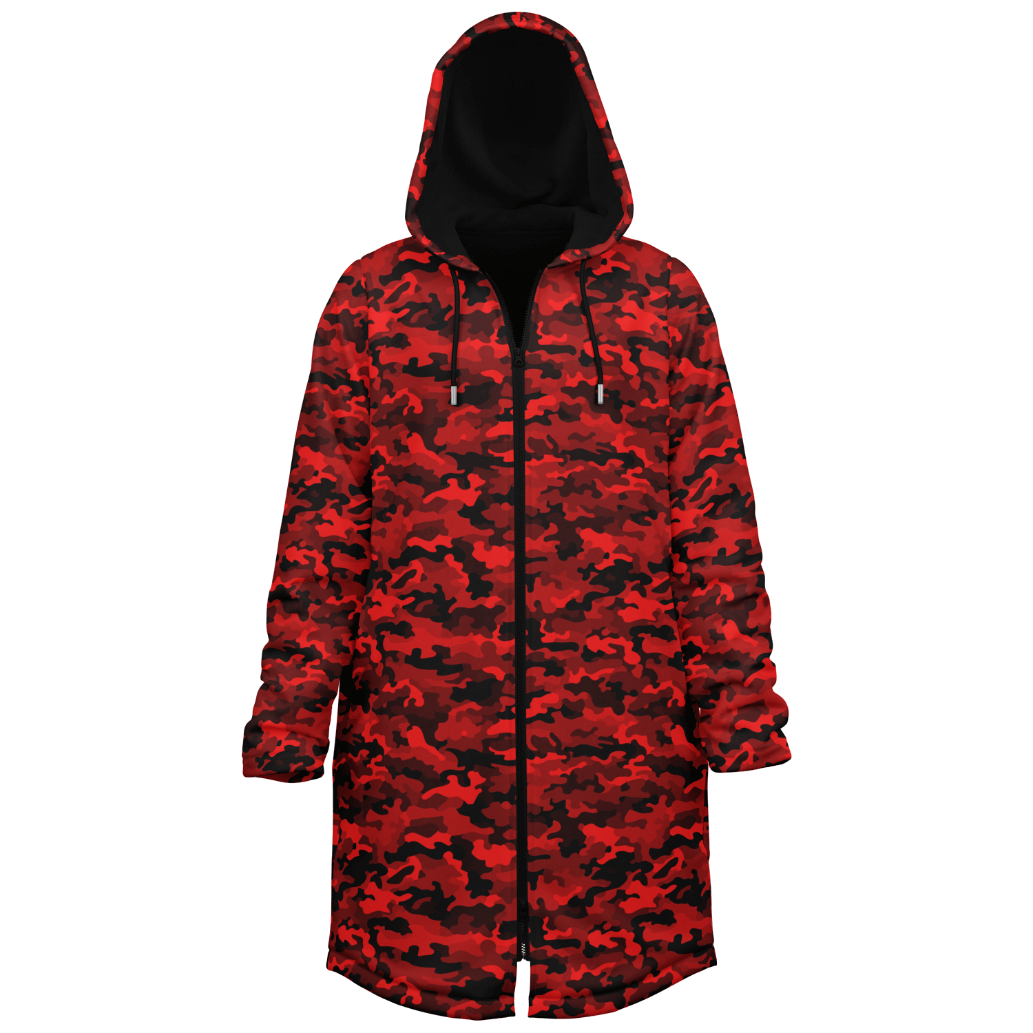 Army Red Camo Cloak With a Zipper | Ribooa