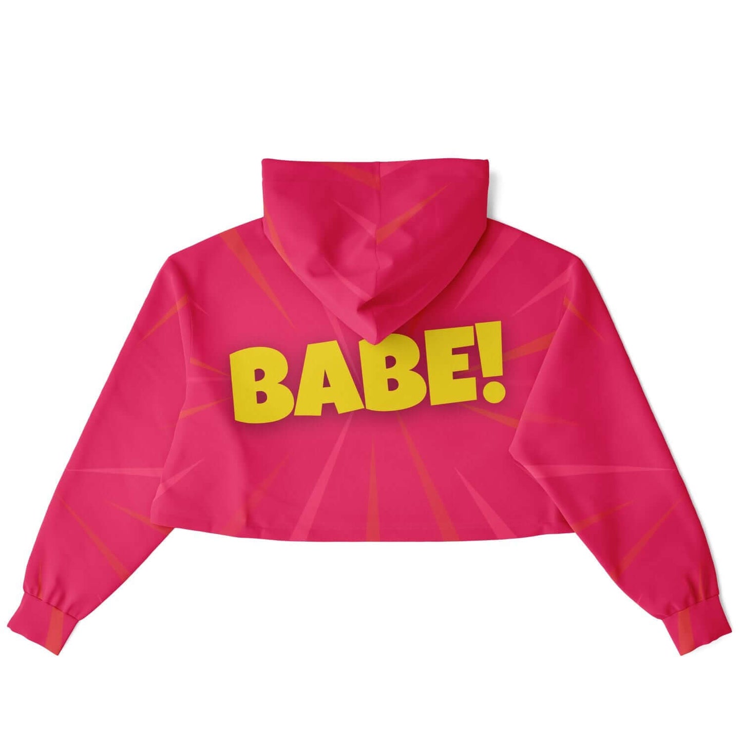 Red BABE! Cropped Hoodie