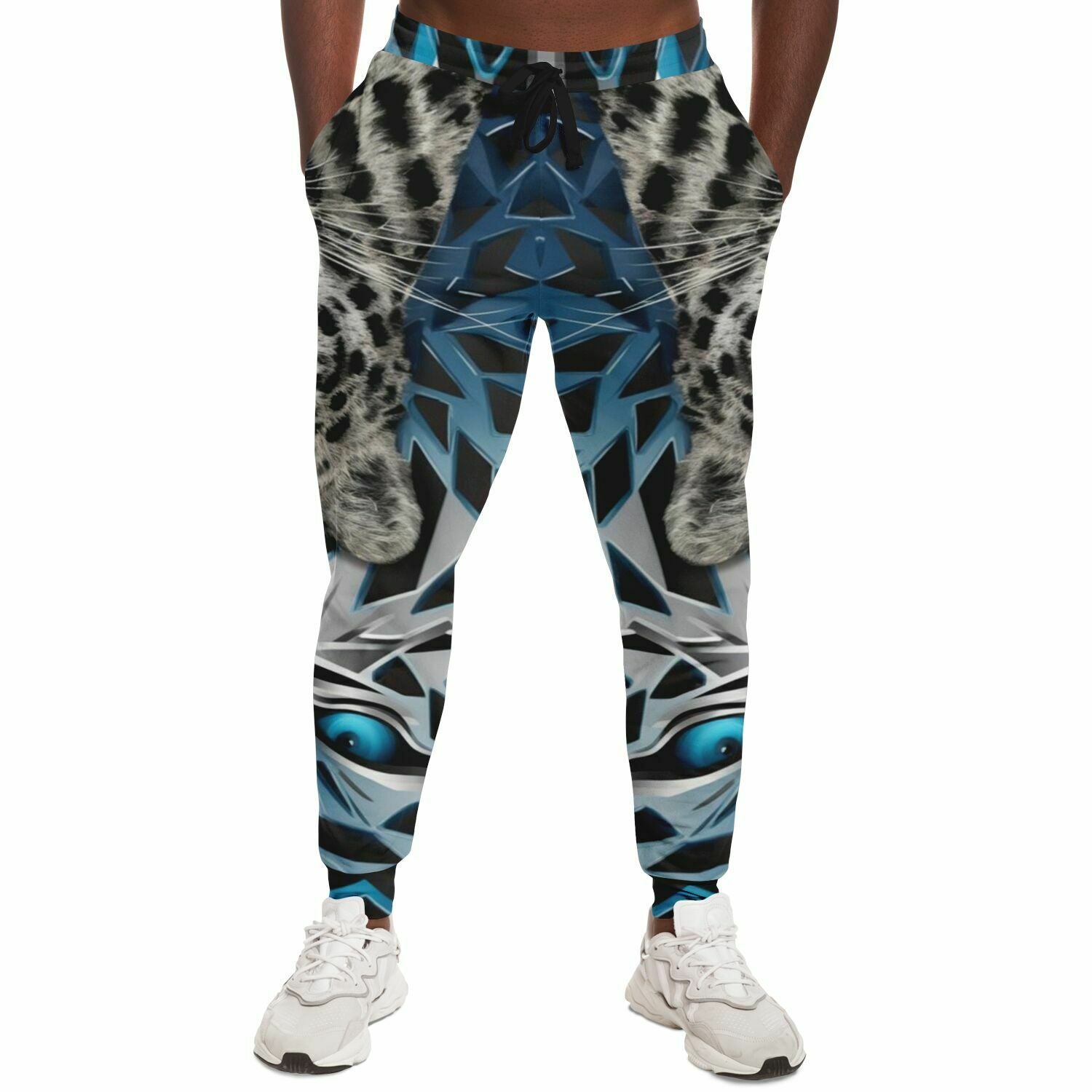 Blue Leopard Track Pants | Wicked Version
