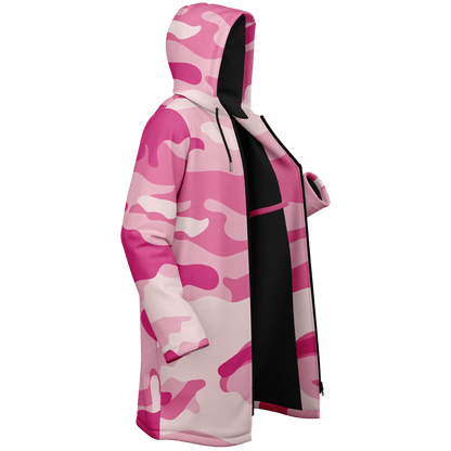 Zippered Lavender Pink Camo Cloak