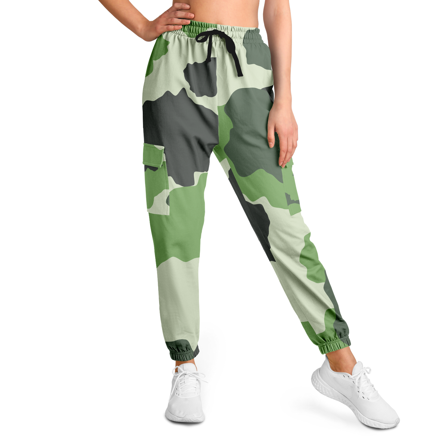 Commando Cargo Sweatpants | Green HD Print