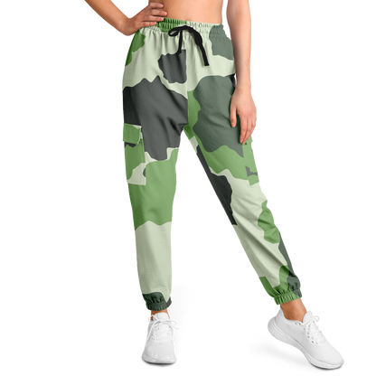 Commando Cargo Sweatpants | Green HD Print