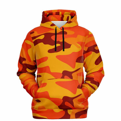 California Orange & Red Berry Camouflage Hoodie | Unisex