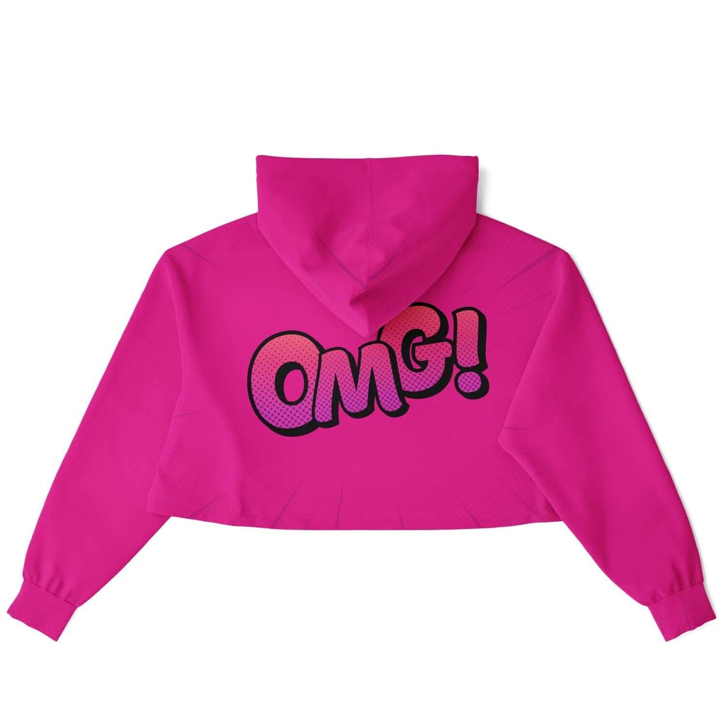 OMG! Hollywood Cerise Cropped Hoodie