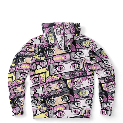 Manga Girl Hoodie | Light Pink Anime