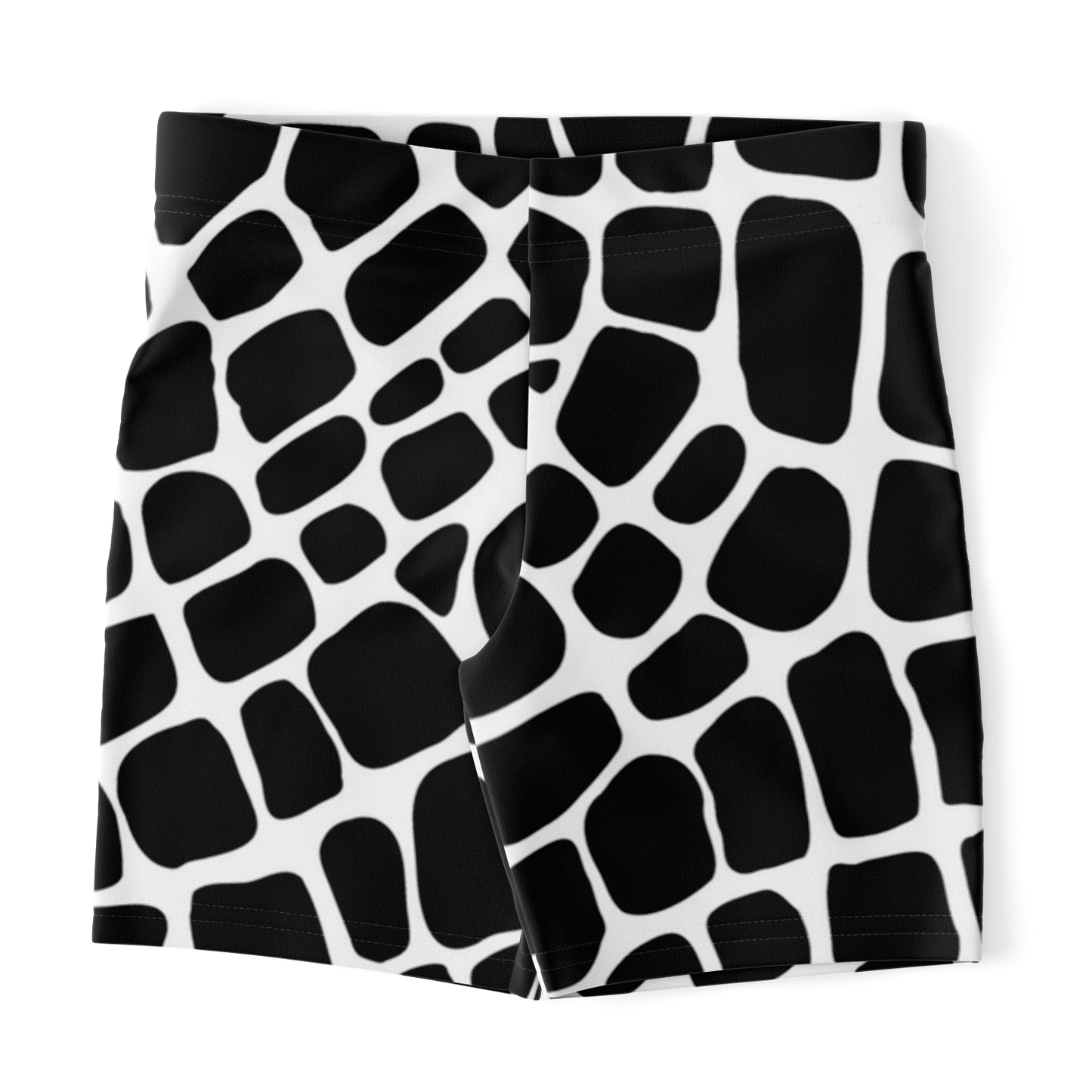 Snake Legging Shorts | Black & White HD