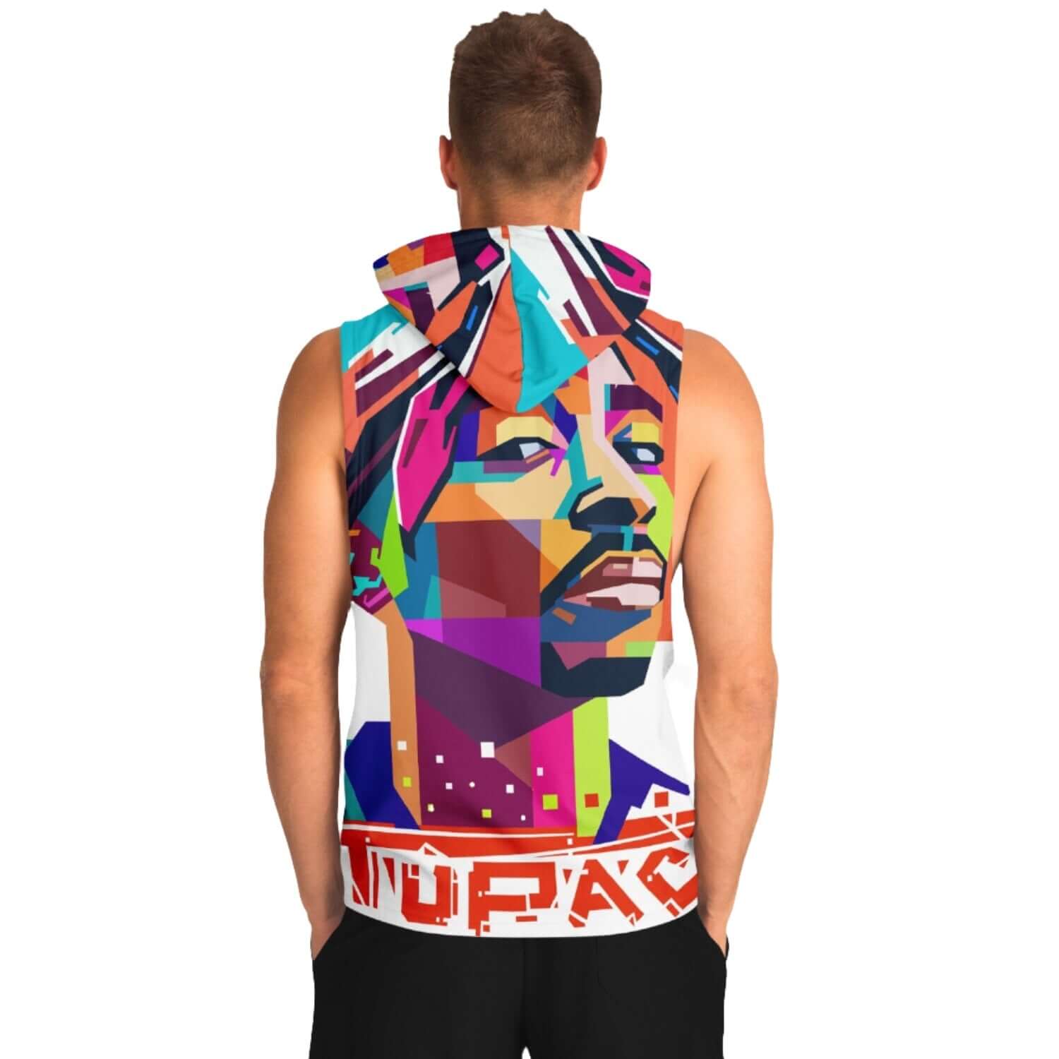 Sleeveless Hoodie For Men | Tupac Shakur Artwork