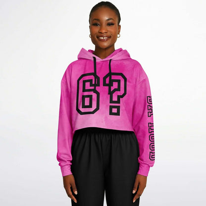 Pink Cropped Hoodie | 6? Da Hood