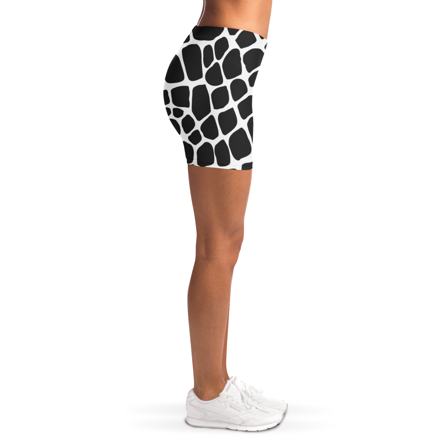 Snake Legging Shorts | Black & White HD