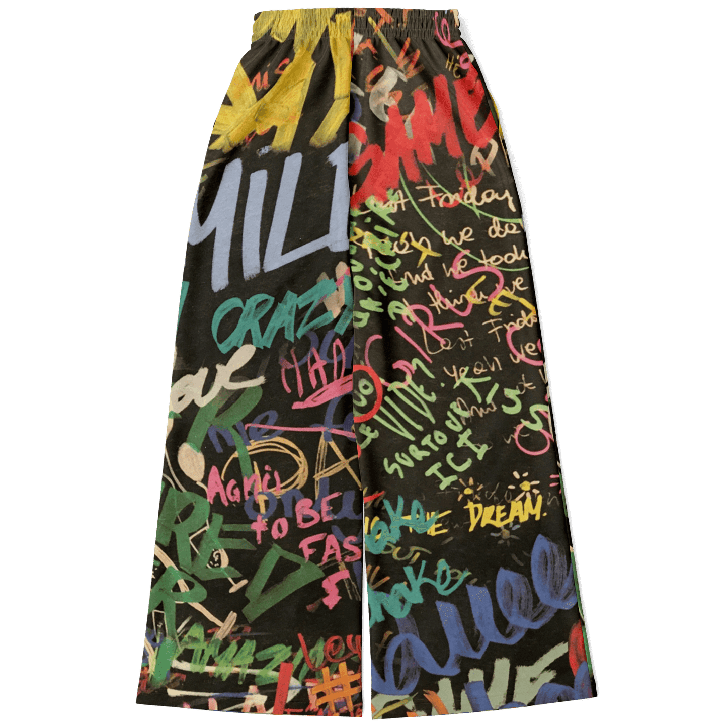 Women's Wide Leg Pants | Blackboard HD Print