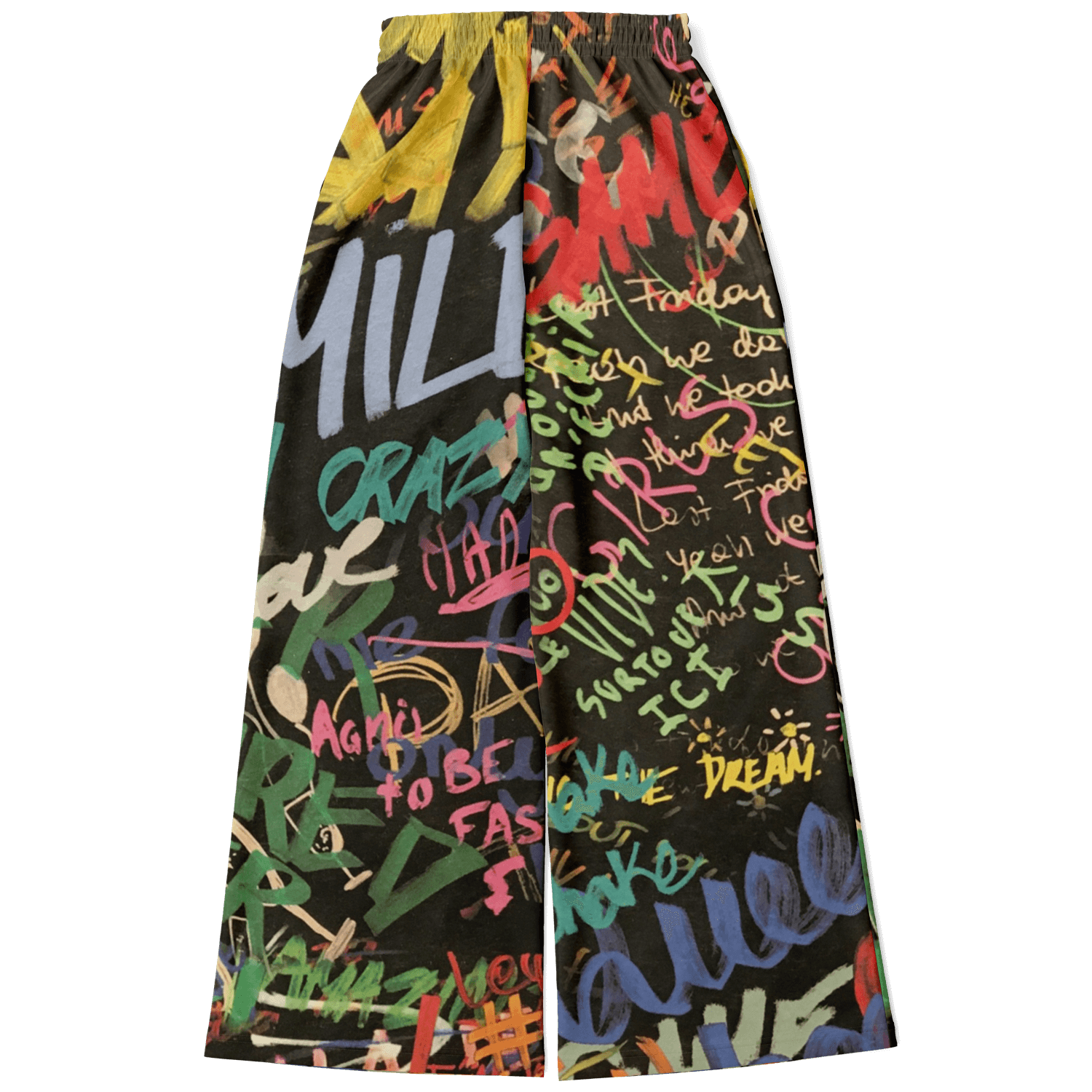 Women's Wide Leg Pants | Blackboard HD Print