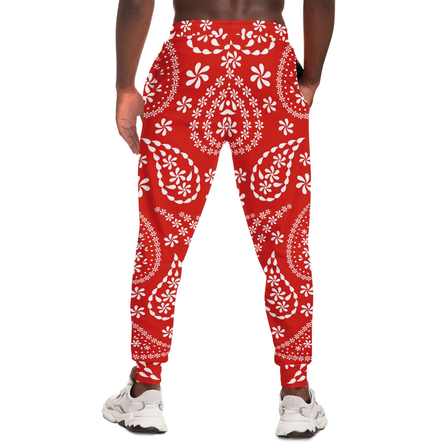 Red Bandana Track Pants | HD Print | Unisex