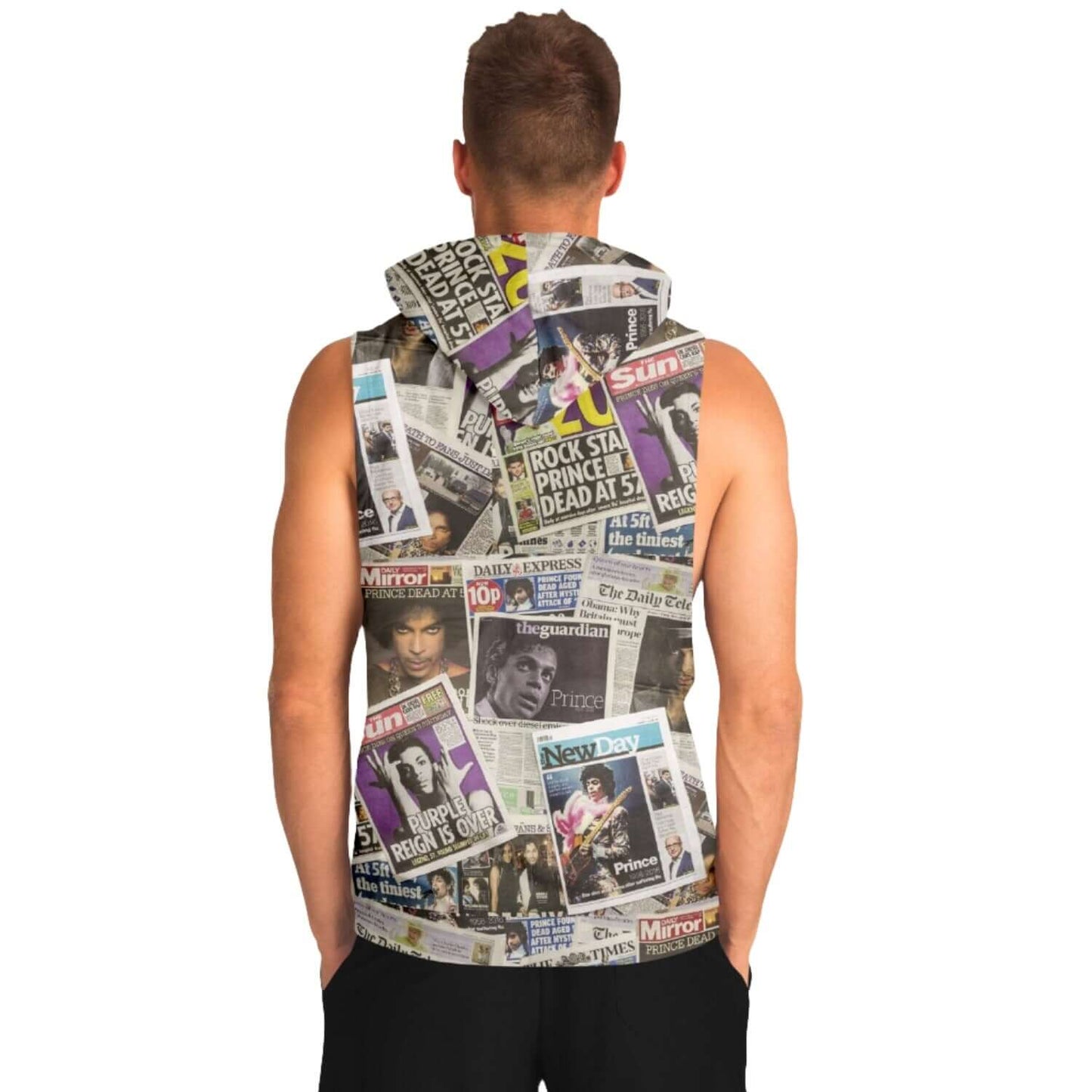 Sleeveless Hoodie For Men | Prince Artwork