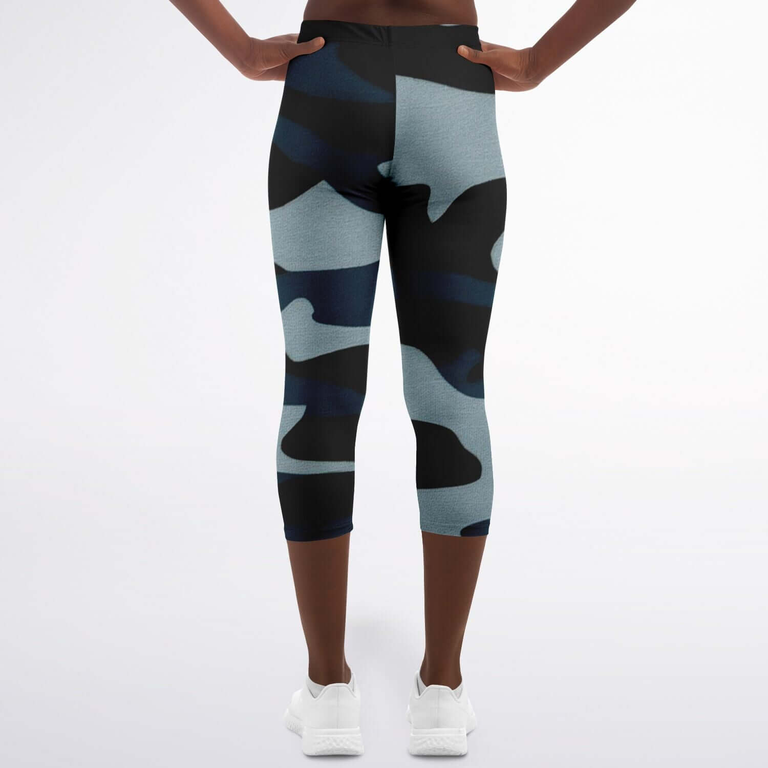 Blue Commando Capri Leggings | HD Print