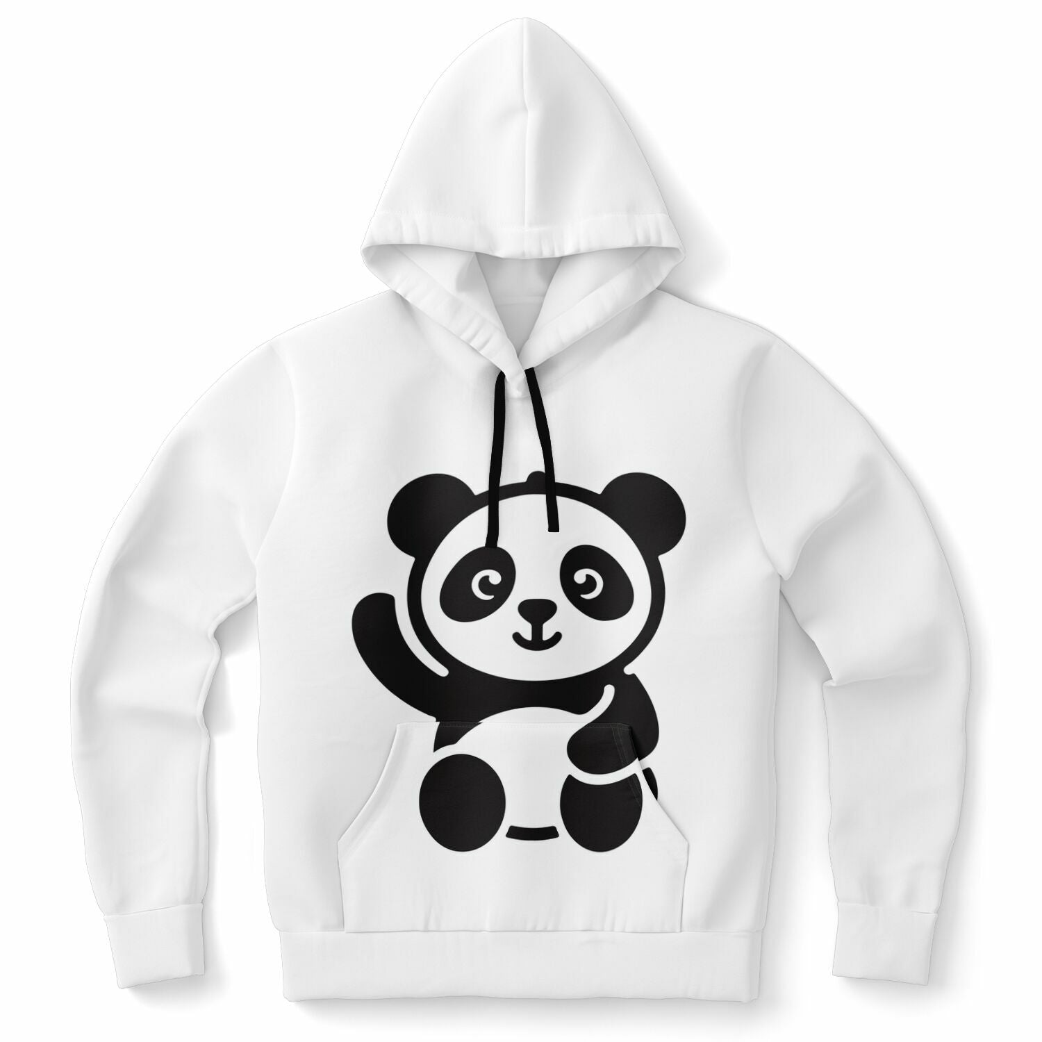 Panda Hoodie | Unisex White HD Print