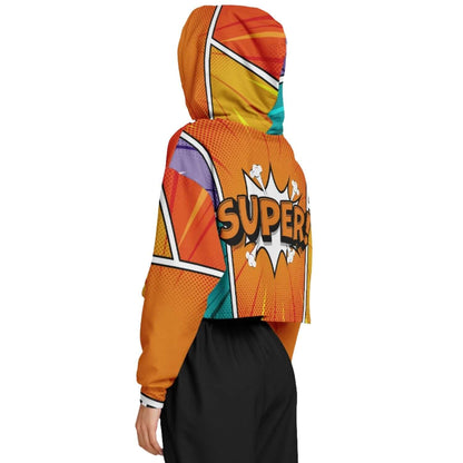 SUPER! Cropped Hoodie For Women
