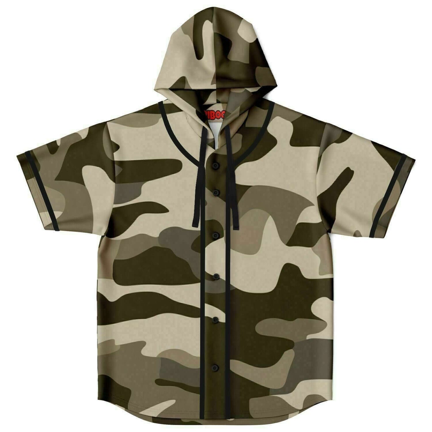 Commando Jersey Khaki | Hooded Baseball Style