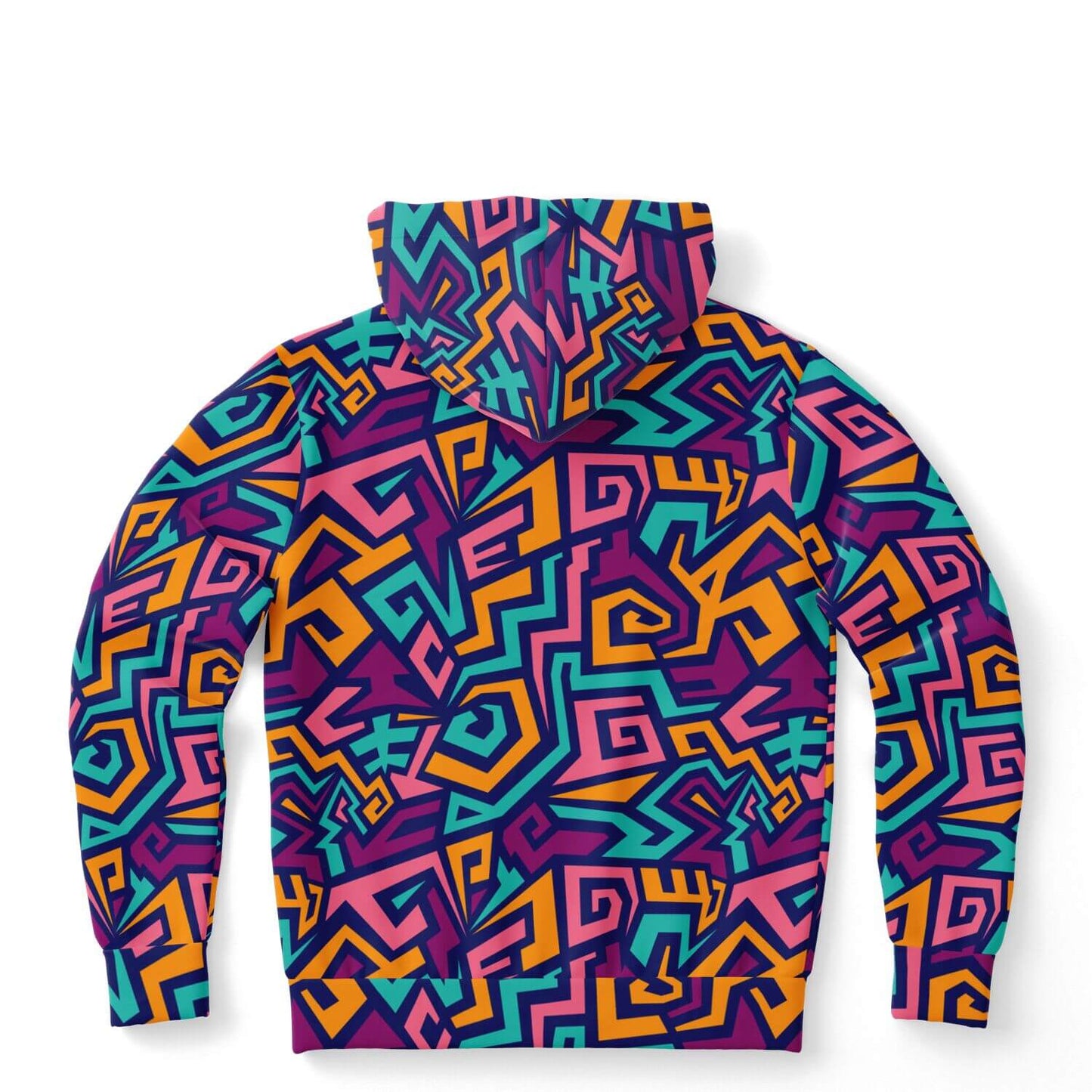 Maze Pattern Hoodie | Colorful Street Art Style