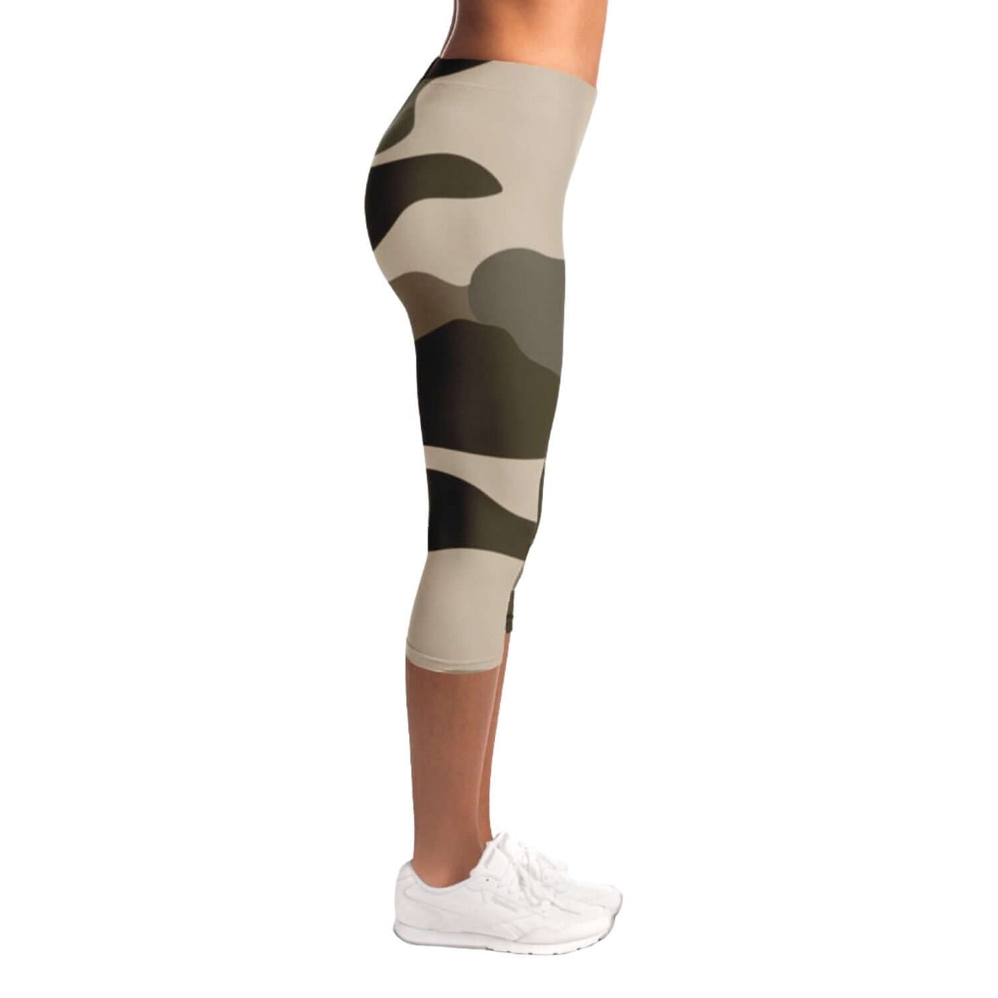 Commando Capri Leggings | Khaki HD Print