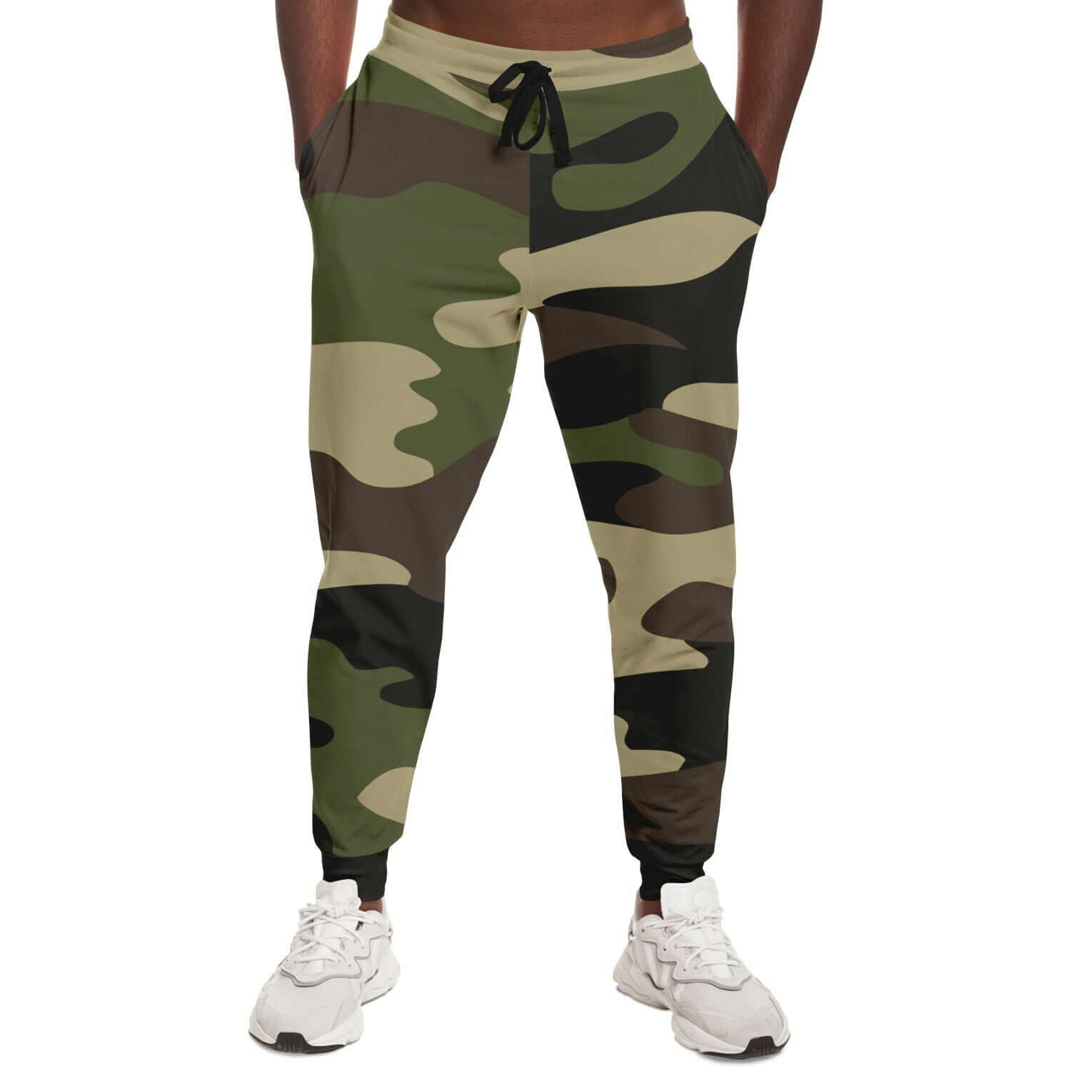 Camo Track Pants | Mongoose Green