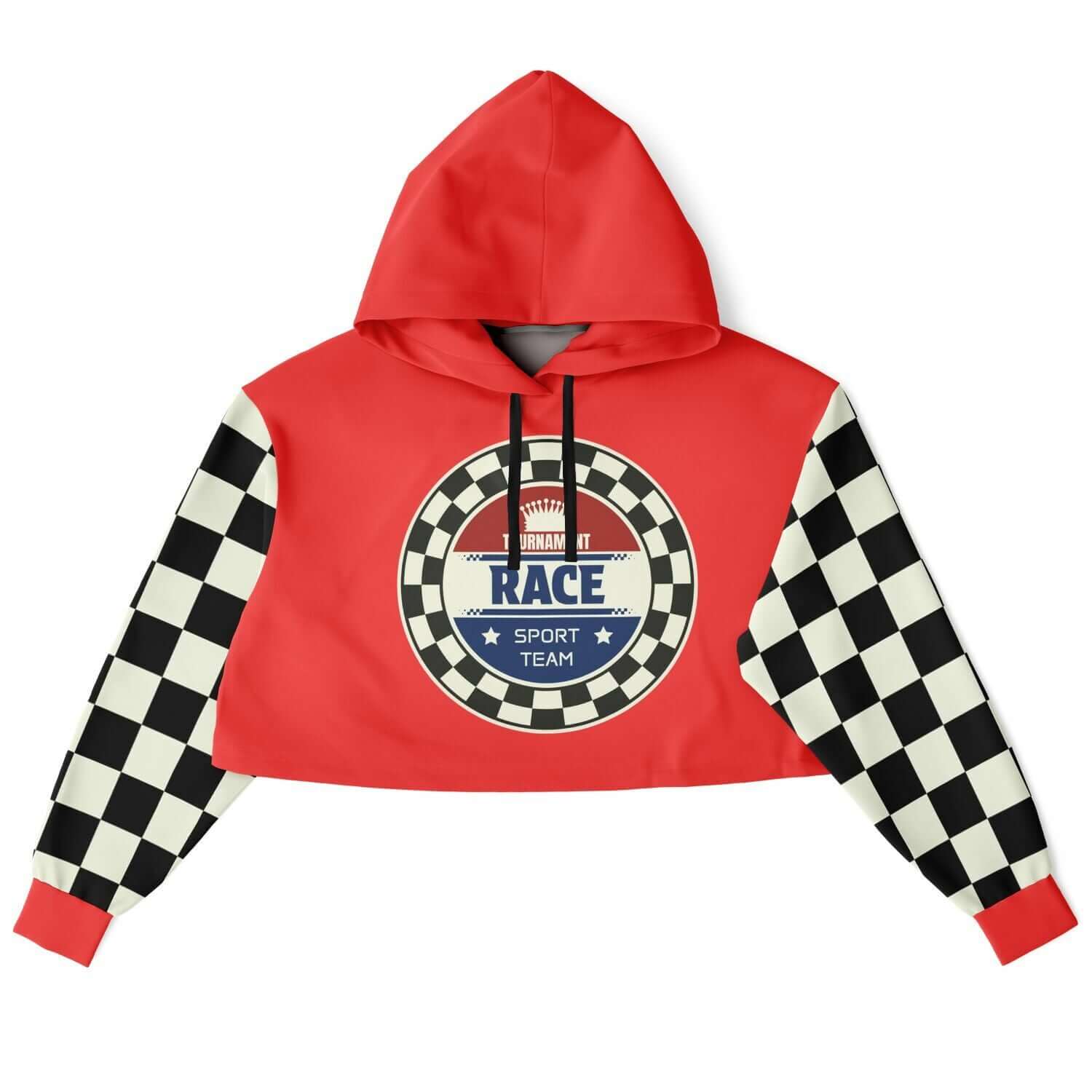 Red Cropped Hoodie | The Race