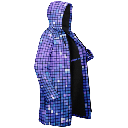 Glittering Blue Disco Ball Cloak With a in Zipper