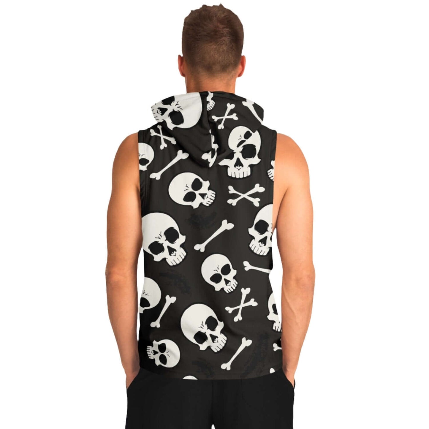 Sleeveless Hoodie For Men | Skulls & Bones