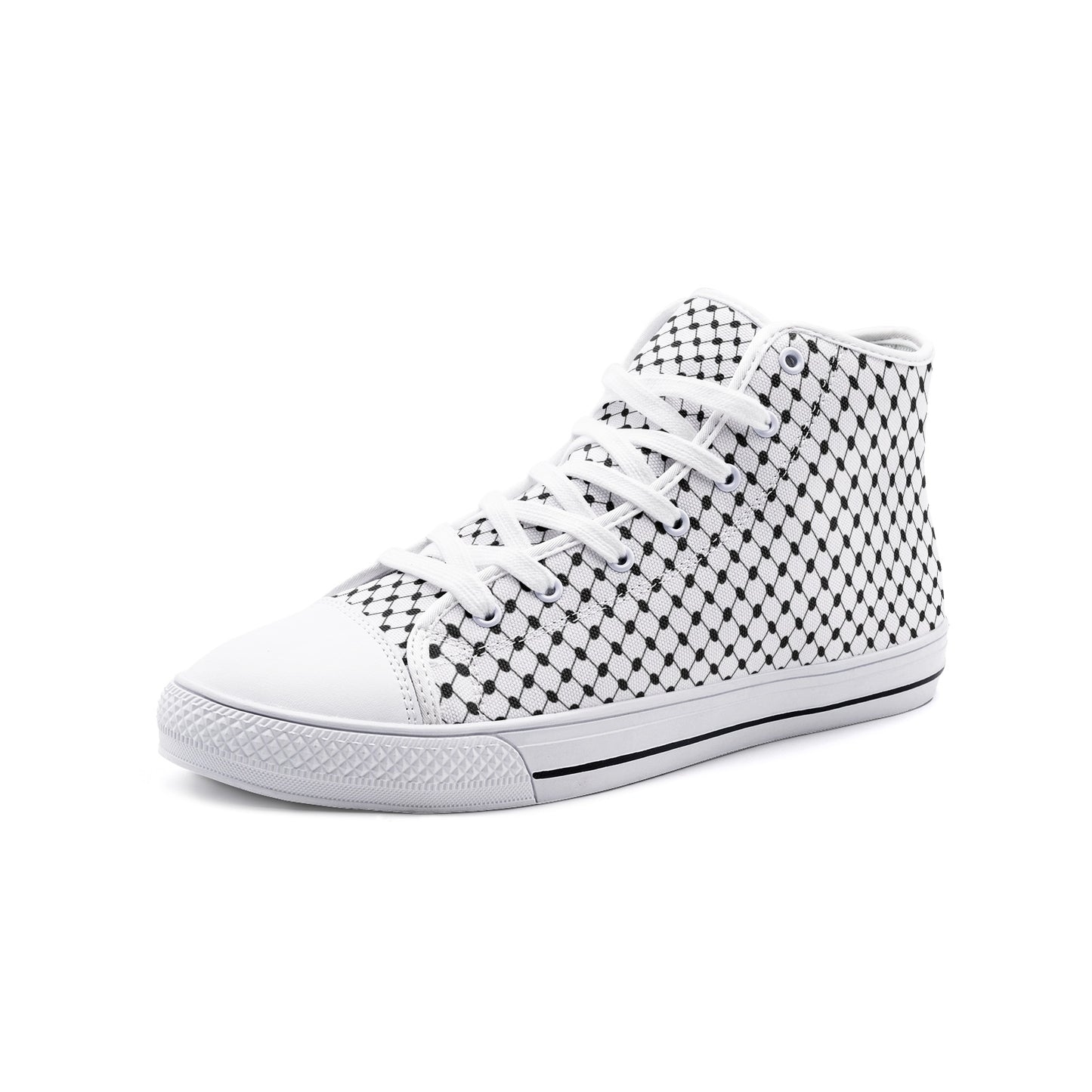 Keffiyeh Canvas Shoes | Classic High Top