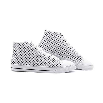 Keffiyeh Canvas Shoes | Classic High Top